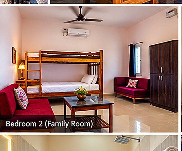 Family room with bunk bed