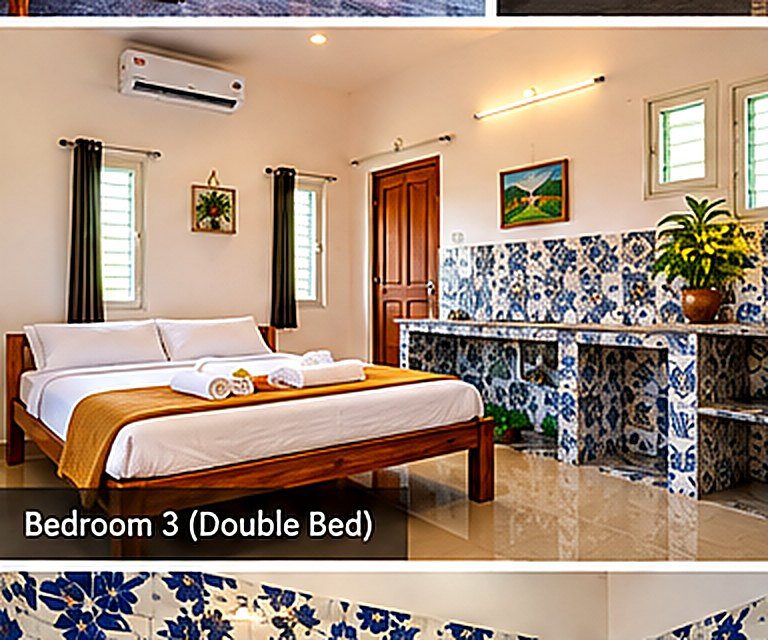 Second bedroom with double bed