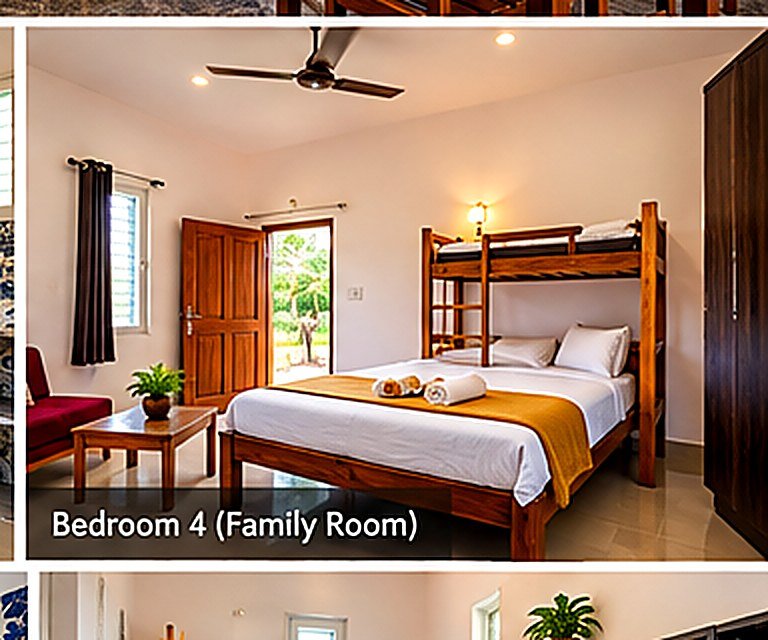 Second family room with bunk bed