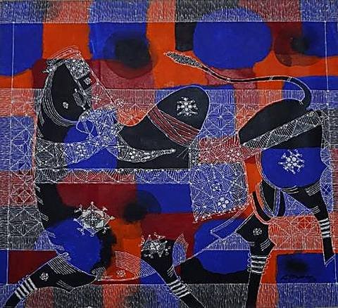 Figures at Rest by G Raman, 2007